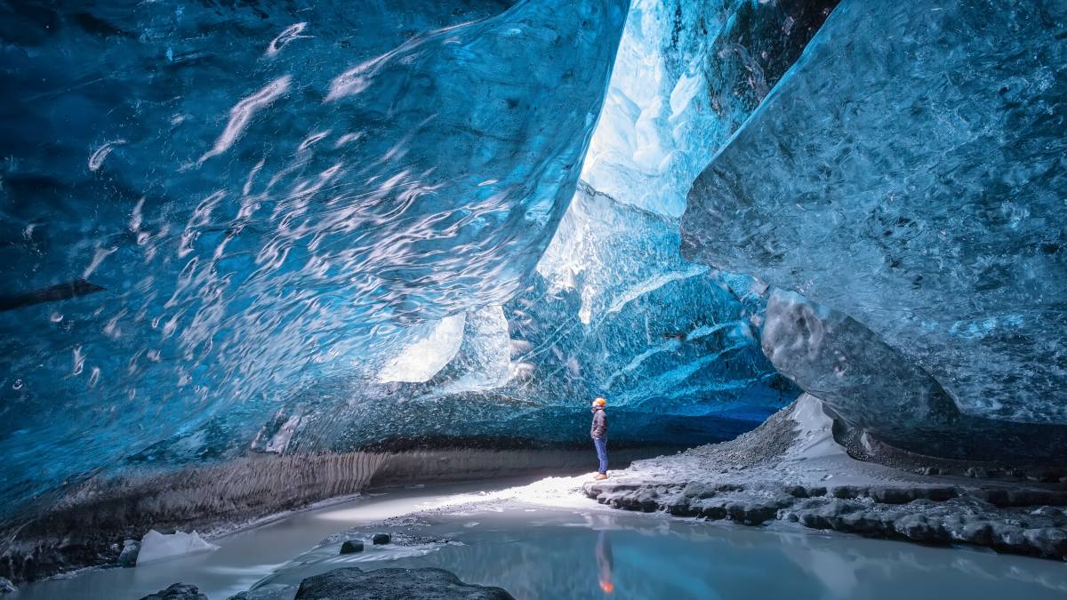 Vatnajökull, Ισλανδία, σπηλιά πάγου