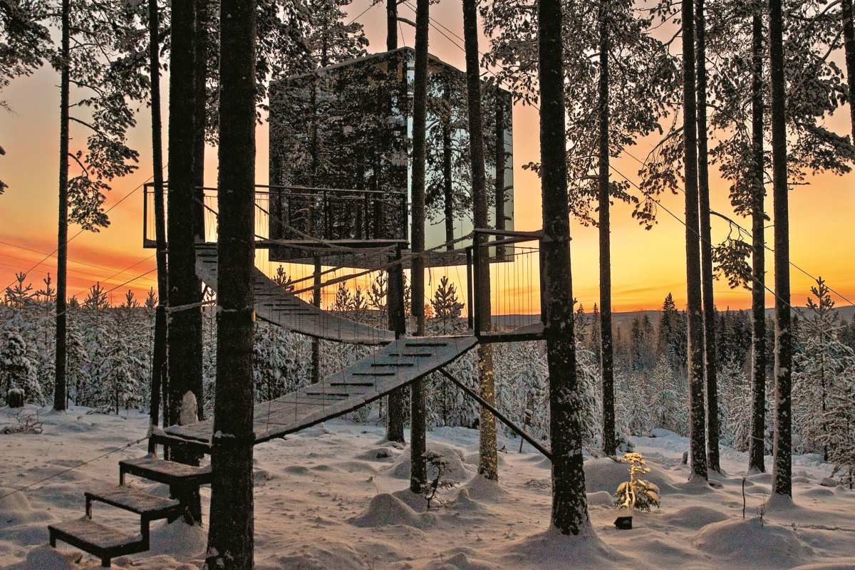 Treehotel, Σουηδία, διαμονή μέσα στη φύση