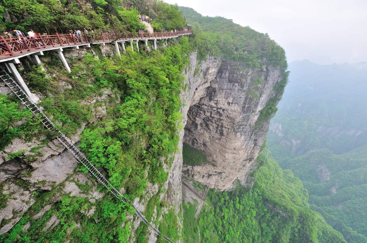 Tianmen Mountain, Κίνα, σκάλα