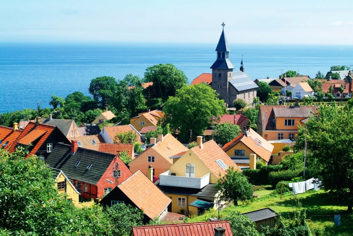 Bornholm πολύχρωμα σπίτια