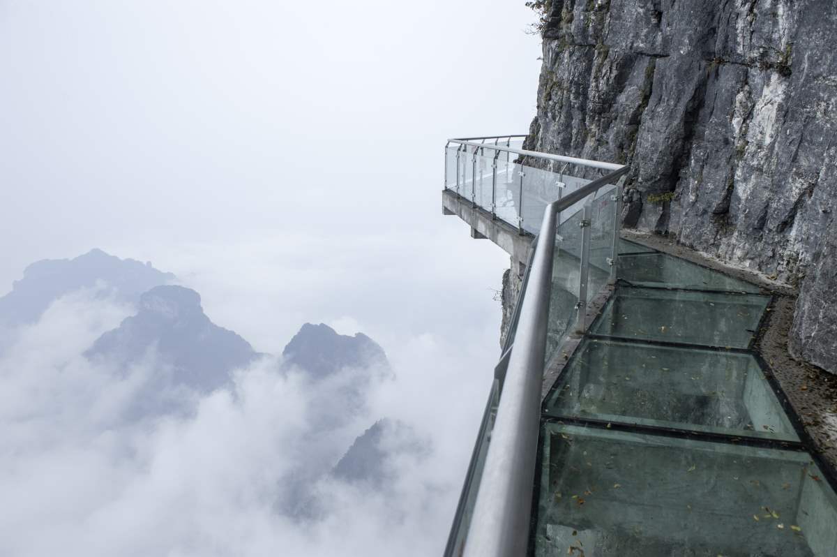 Tianmen Mountain, Κίνα, γυάλινη σκάλα