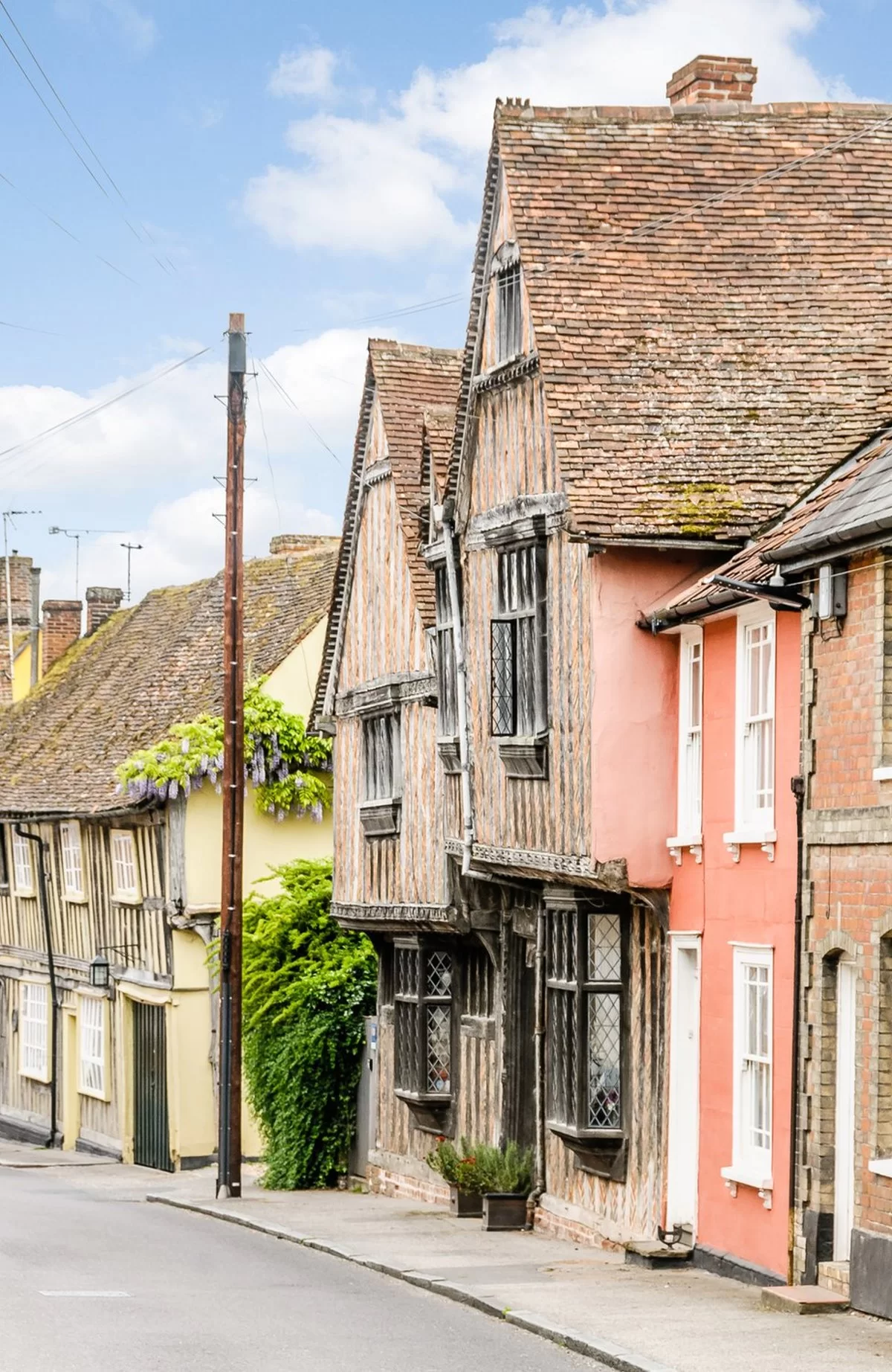 Lavenham, Αγγλία παραδοσιακά σπίτια