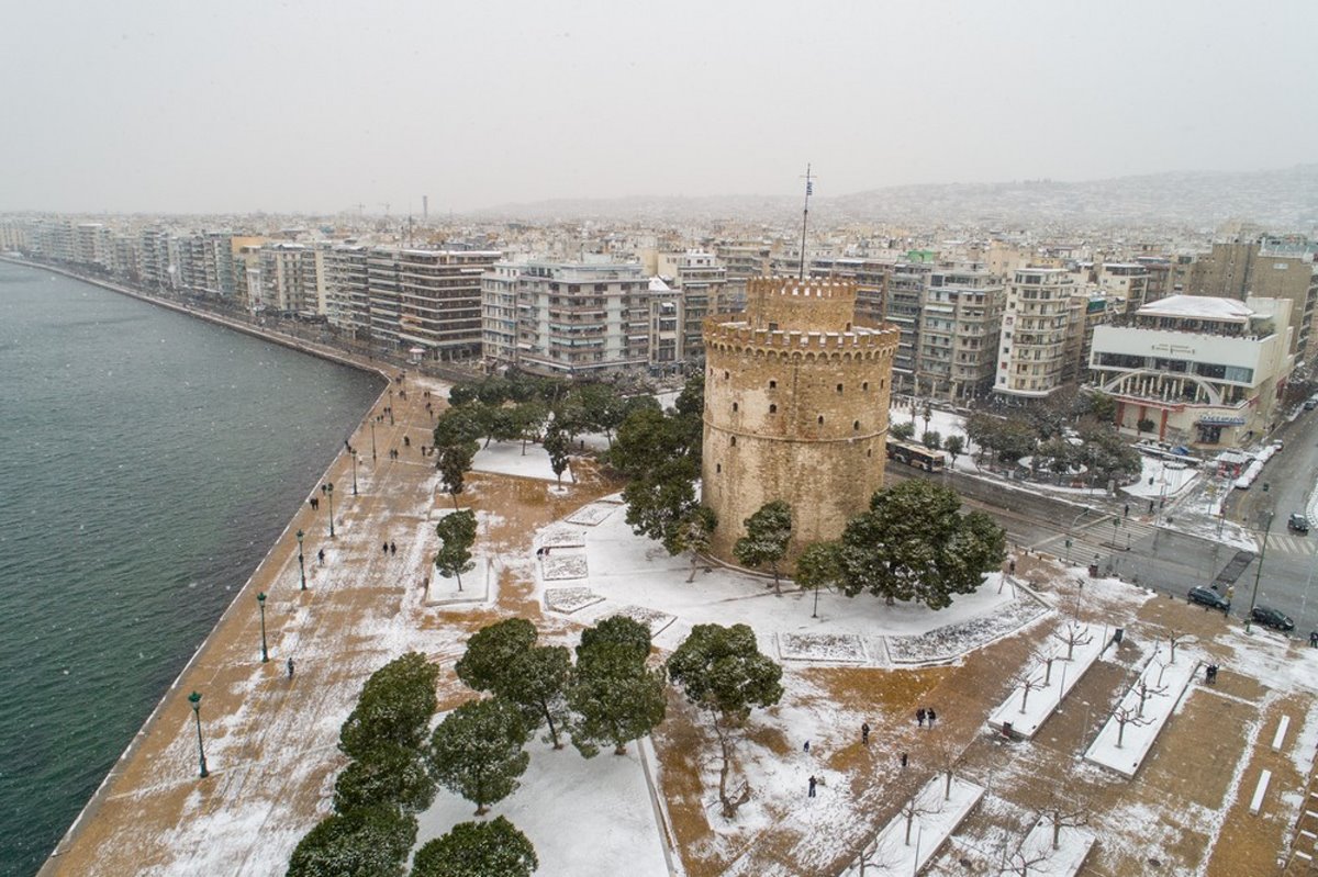 Θεσσαλονίκη χιονισμένη