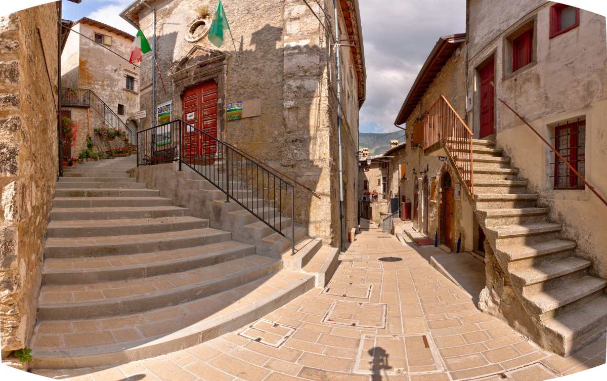 Castelluccio μέσα στο χωριό