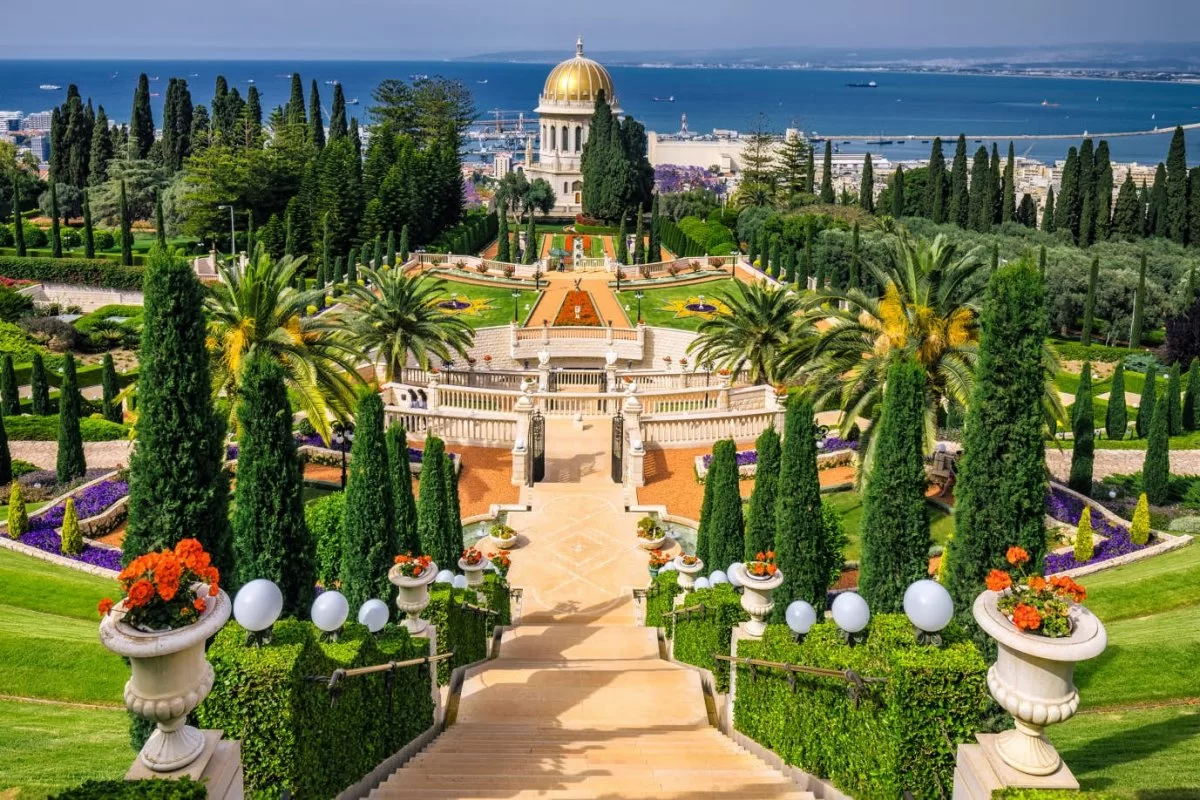 Κήποι Bahai, Haifa, Ισραήλ 