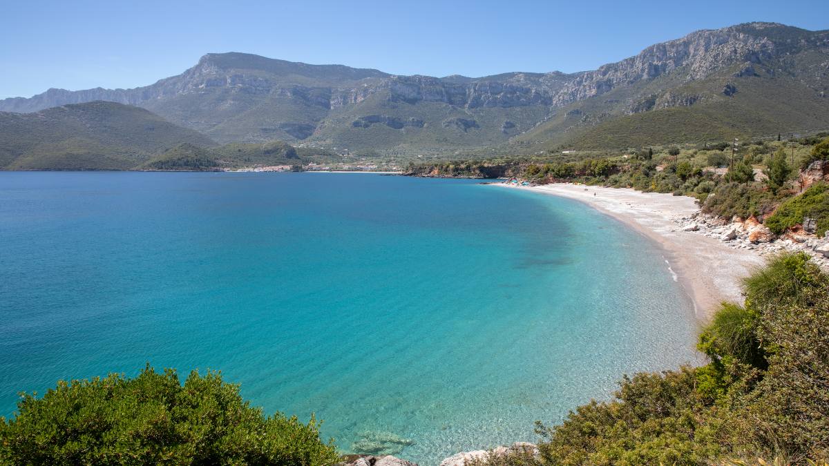 παραλία της Αγίας Κυριακής, Κυπαρίσσι Λακωνίας