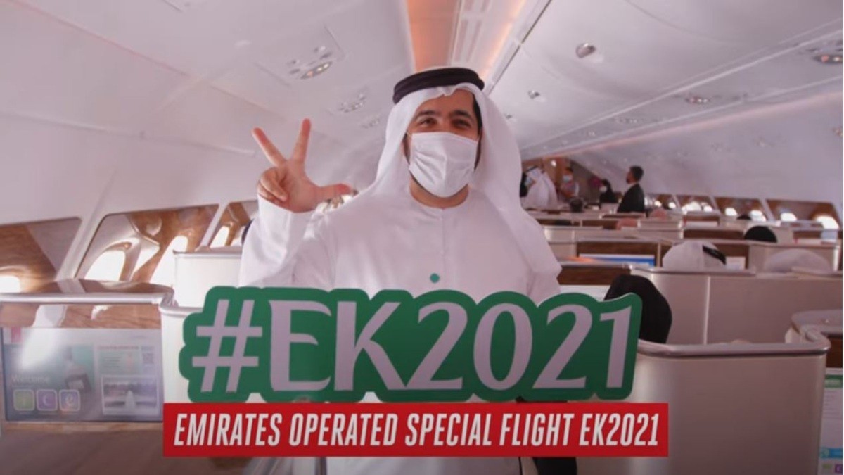 Η εορταστική πτήση της Emirates