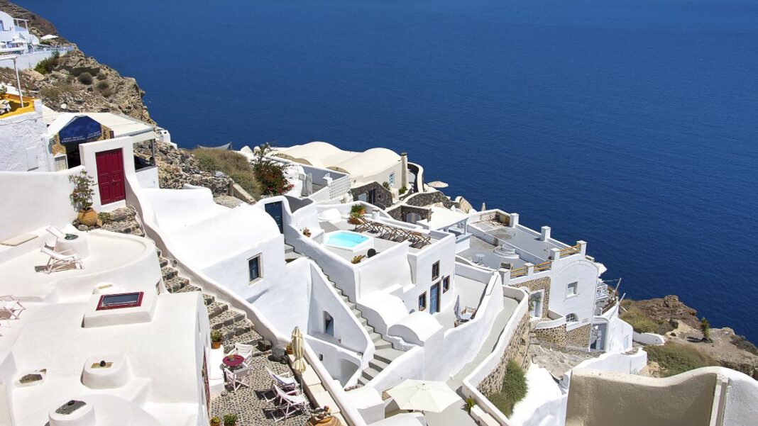 Pyrgos-Santorini-exwteriki Πύργος, Σαντορίνη