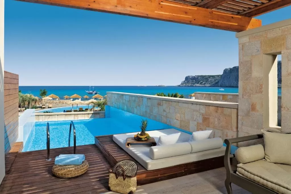 Aquagrand Exclusive Deluxe Resort Lindos σουίτα με ιδιωτική πισίνα