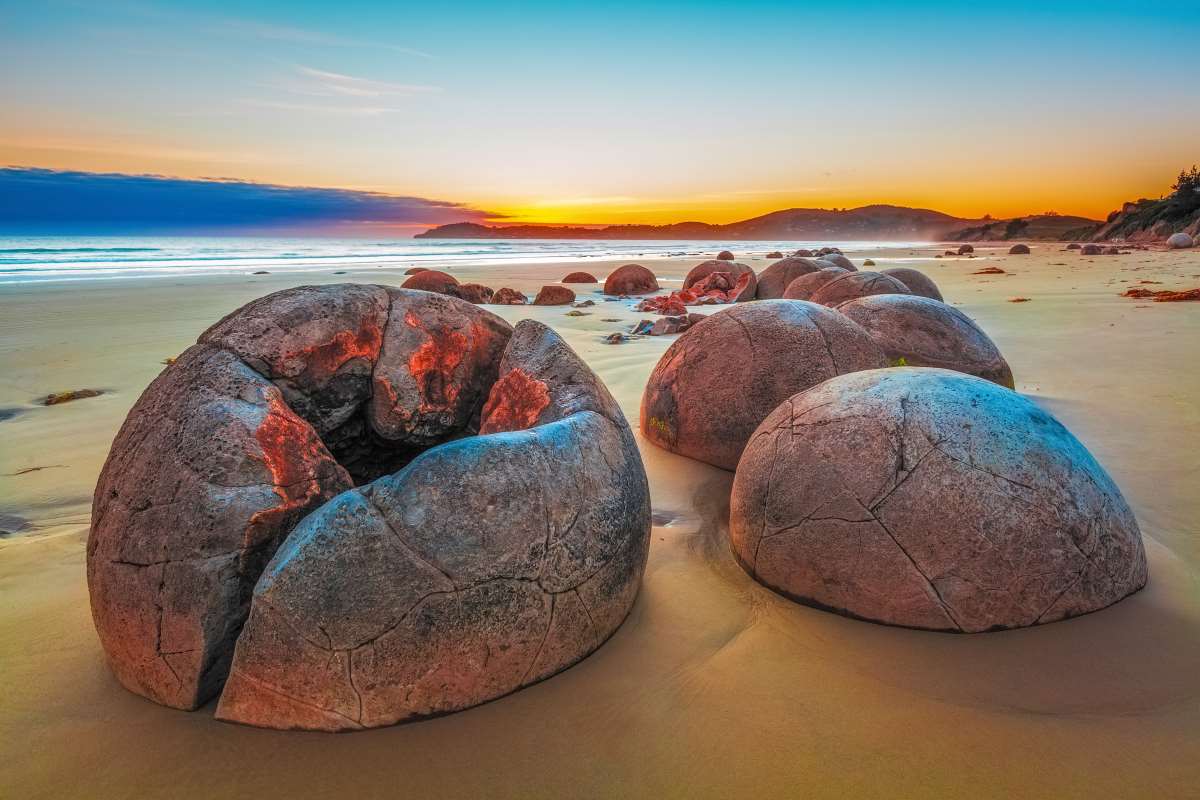 The Moeraki Boulders, Νέα Ζηλανδία