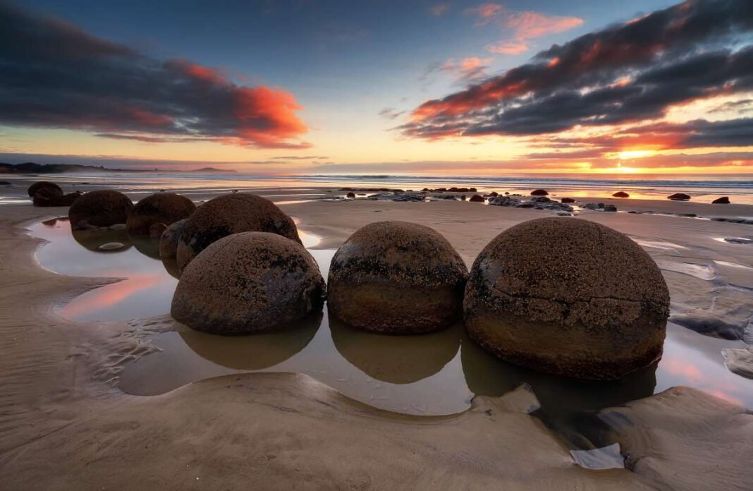 Moeraki Boulders Νέα Ζηλανδία