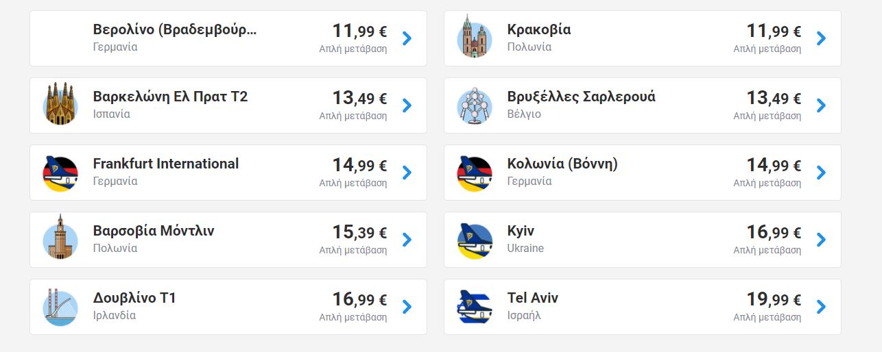 Προσφορά Ryanair