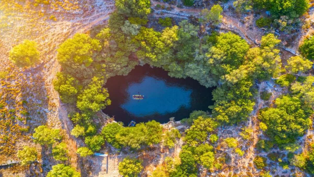 Melissani cave