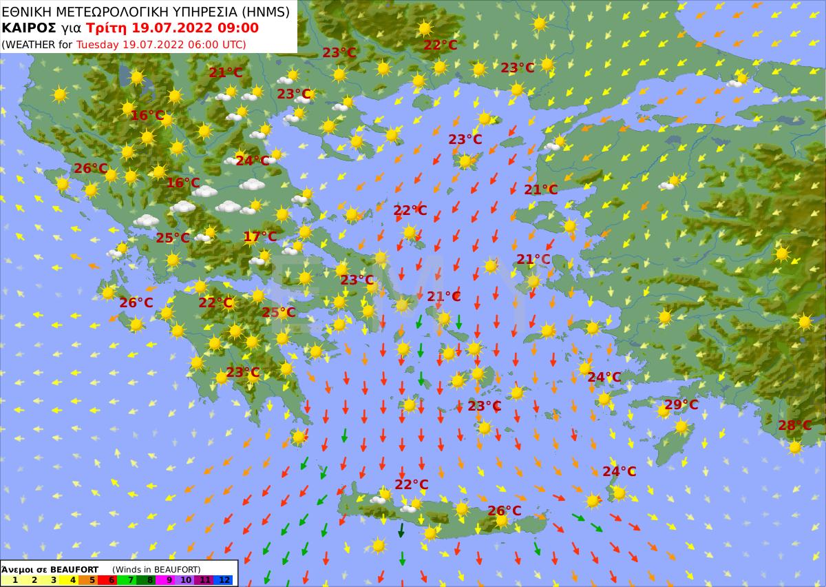 Καιρός 19/7