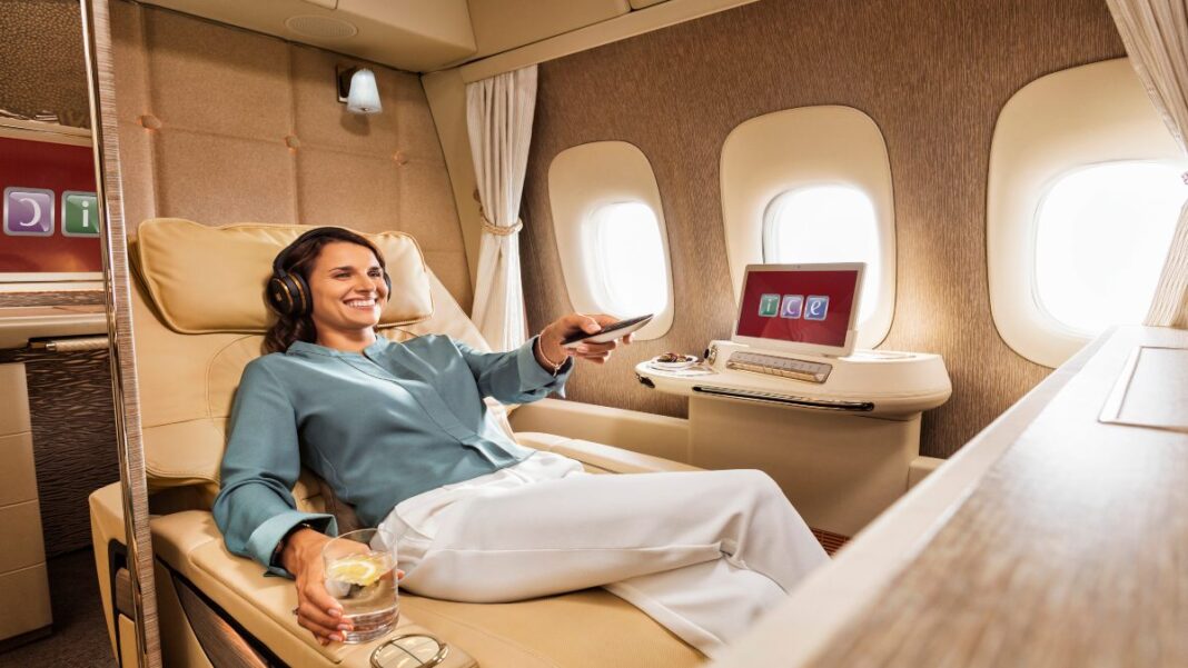 First Class ice-Emirates