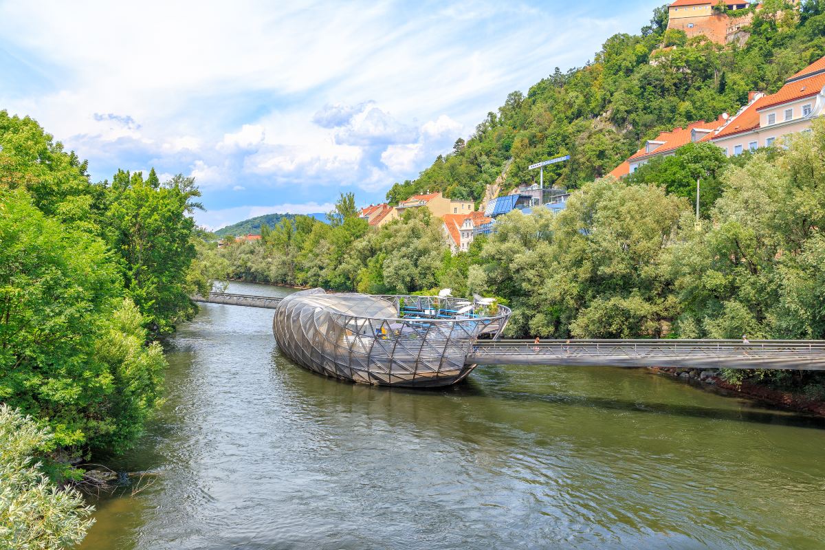 Murinsel / το νησί του ποταμού Mur  Γκρατς