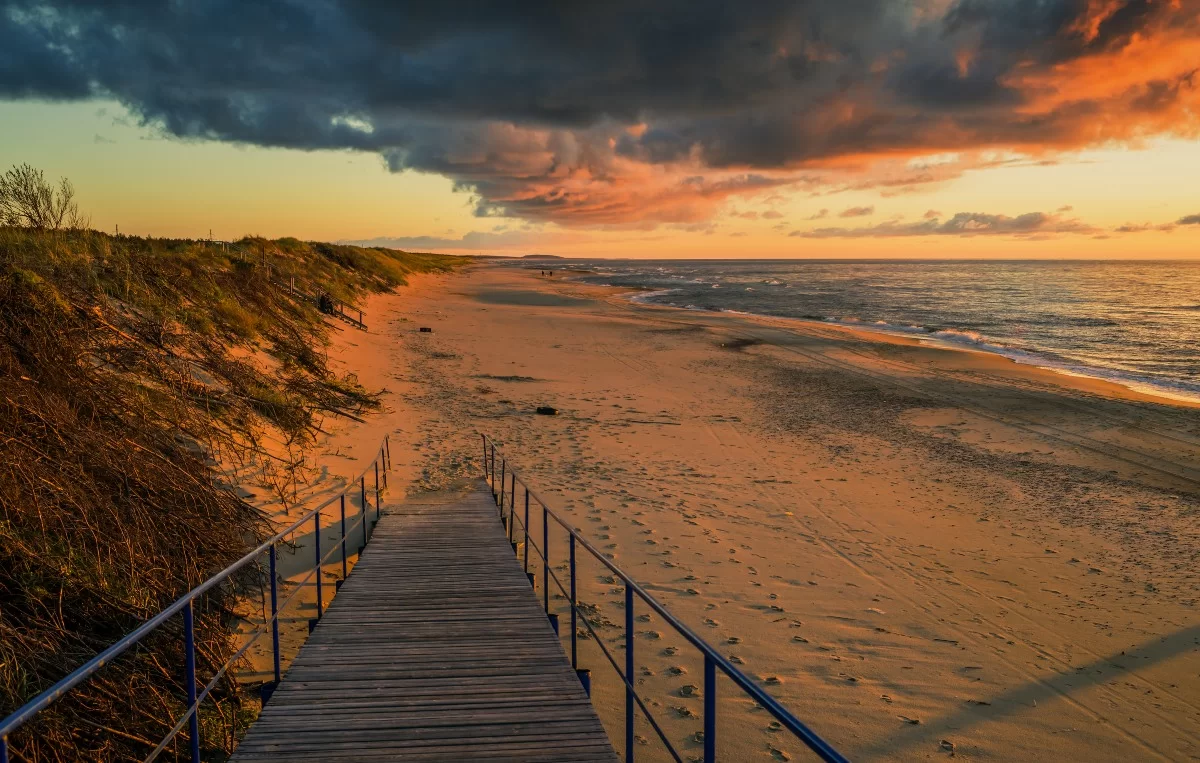 Ηλιοβασίλεμα στο Curonian Spit, Λιθουανία