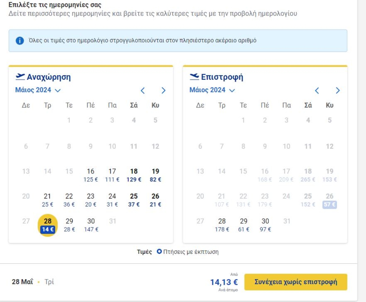 ryanair προσφορά