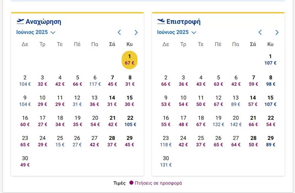 Ryanair προσφορά