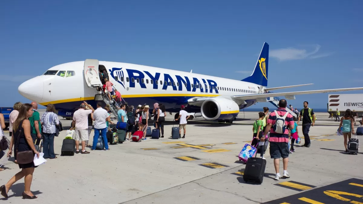 Ryanair boarding