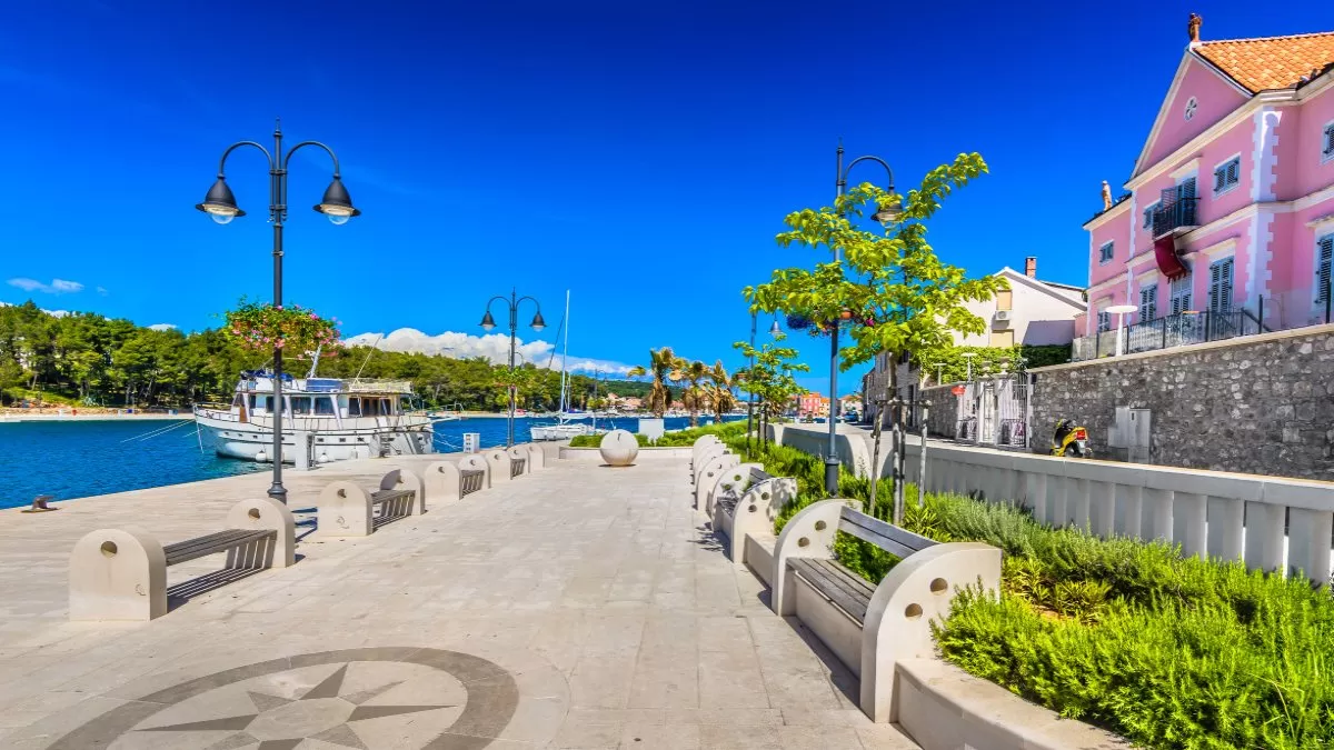 Γραφική μεσογειακή θέα στο Stari Grad στο νησί Hvar, Κροατία