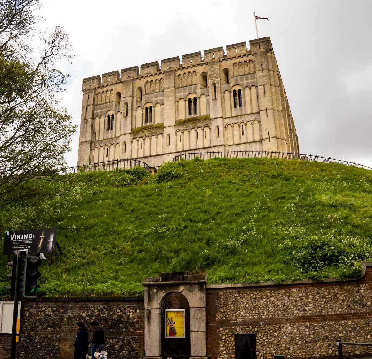 The historic Norwich Castle in the city of Norwich Norfolk.